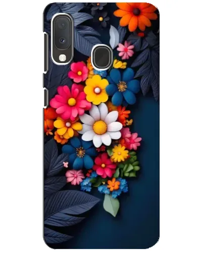 Чехол для Samsung Galaxy A20e с картинкой «Цветочная феерия»
