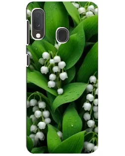 Чехол для Samsung Galaxy A20e с картинкой «Ландыши в зелени»