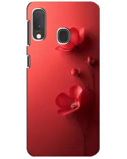 Чехол для Samsung Galaxy A20e с картинкой «Маковые соцветия»