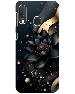 Чехол для Samsung Galaxy A20e с картинкой «Черный лотос»