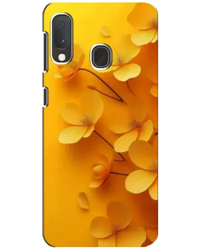 Чехол для Samsung Galaxy A20e с картинкой «Золотые лепестки»