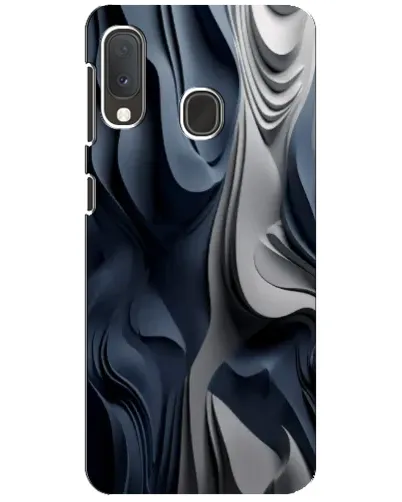 Чехол для Samsung Galaxy A20e с картинкой «Объемные синие складки» Чехол для Samsung Galaxy A20e с картинкой «Объемные синие складки»
