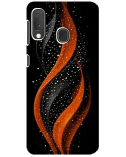 Чехол для Samsung Galaxy A20e с картинкой «Огненная звездная волна»