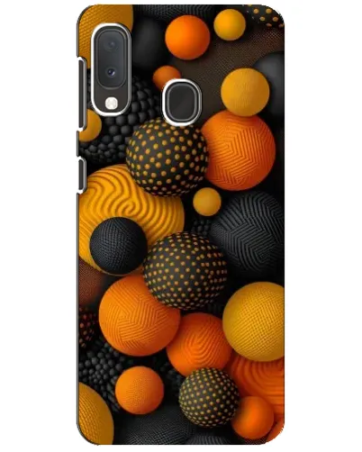 Чехол для Samsung Galaxy A20e с картинкой «Объемные оранжевые сферы» Чехол для Samsung Galaxy A20e с картинкой «Объемные оранжевые сферы»