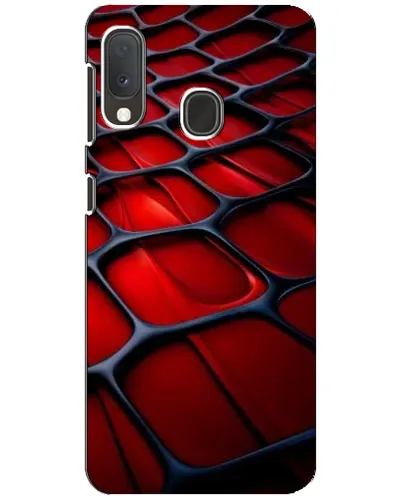 Чехол для Samsung Galaxy A20e с картинкой «Красная глянцевая сетка» Чехол для Samsung Galaxy A20e с картинкой «Красная глянцевая сетка»
