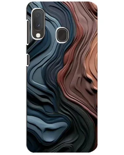 Чехол для Samsung Galaxy A20e с картинкой «Цветные волны каньона» Чехол для Samsung Galaxy A20e с картинкой «Цветные волны каньона»