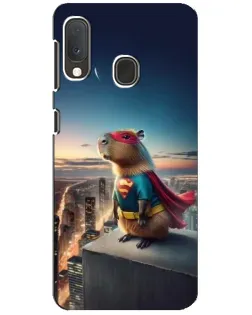 Чехол для Samsung Galaxy A20e с картинкой «Капи-мен супергерой»