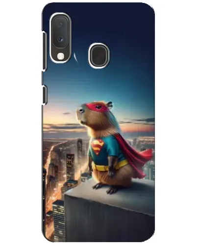 Чехол для Samsung Galaxy A20e с картинкой «Капи-мен супергерой»