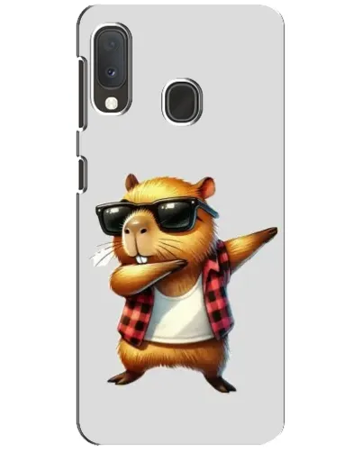Чехол для Samsung Galaxy A20e с картинкой «Капибара рэпер даб»