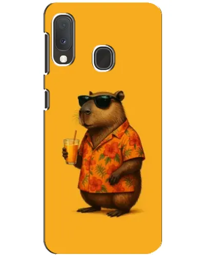 Чехол для Samsung Galaxy A20e с картинкой «Капибара на отдыхе»