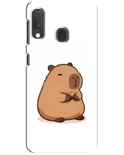 Чехол для Samsung Galaxy A20e с картинкой «Толстенькая капибара»