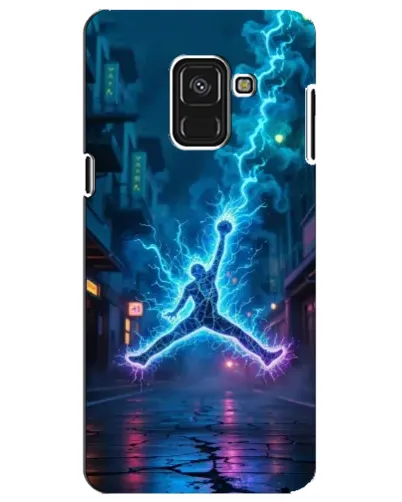 Чохол для Samsung Galaxy A8 Plus 2018 (A730F) з картинкою «Jordan Gold Jumpman»