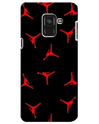Чохол для Samsung Galaxy A8 Plus 2018 (A730F) з картинкою «Jordan Red Pattern»