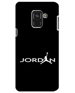 Чохол для Samsung Galaxy A8 Plus 2018 (A730F) з картинкою «Jordan White Logo»