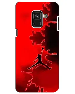 Чохол для Samsung Galaxy A8 Plus 2018 (A730F) з картинкою «Jordan Red Smoke»