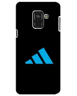 Чехол для Samsung Galaxy A8 Plus 2018 (A730F) с картинкой «Adidas Cyan Logo»