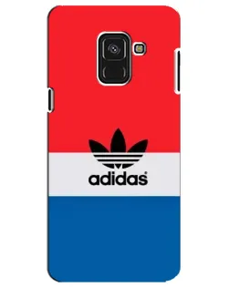 Чехол для Samsung Galaxy A8 Plus 2018 (A730F) с картинкой «Ретро блоки Adidas»