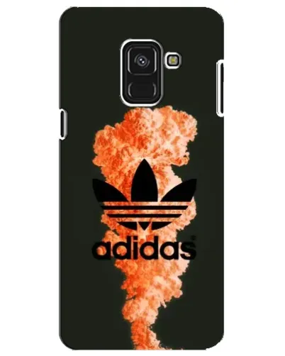 Чехол для Samsung Galaxy A8 Plus 2018 (A730F) с картинкой «Оранжевый дым Adidas»