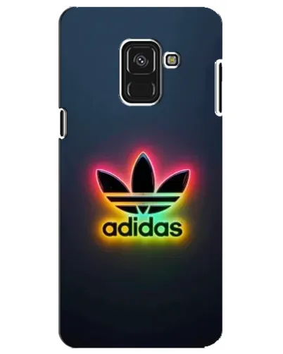 Чехол для Samsung Galaxy A8 Plus 2018 (A730F) с картинкой «Неоновый Adidas»