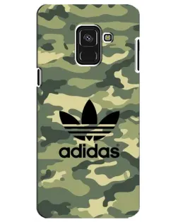 Чехол для Samsung Galaxy A8 Plus 2018 (A730F) с картинкой «Милитари стиль Adidas»