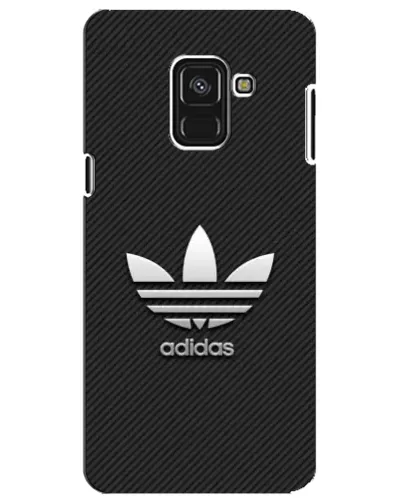 Чехол для Samsung Galaxy A8 Plus 2018 (A730F) с картинкой «Adidas Карбоновая текстура»