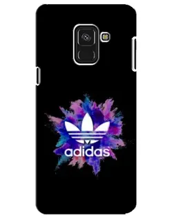 Чехол для Samsung Galaxy A8 Plus 2018 (A730F) с картинкой «Взрыв красок Adidas»