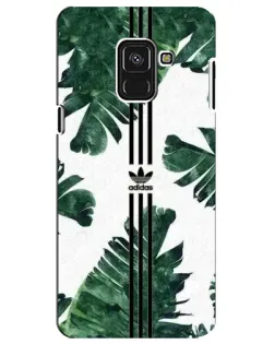 Чехол для Samsung Galaxy A8 Plus 2018 (A730F) с картинкой «Пальмовые листья адидас»