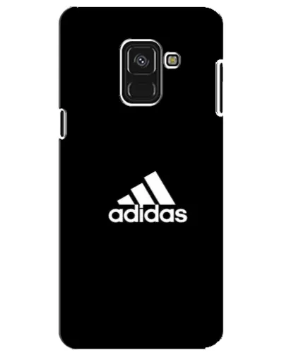 Чехол для Samsung Galaxy A8 Plus 2018 (A730F) с картинкой «Черная классика Adidas»