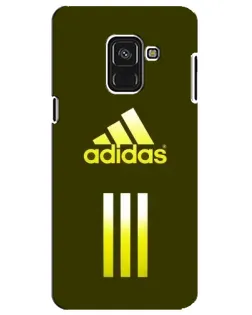 Чехол для Samsung Galaxy A8 Plus 2018 (A730F) с картинкой «Оливковый градиент Adidas»