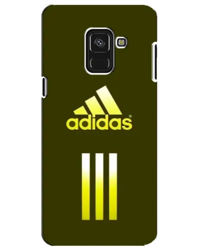 Чехол для Samsung Galaxy A8 Plus 2018 (A730F) с картинкой «Оливковый градиент Adidas»