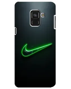 Чехол для Samsung Galaxy A8 Plus 2018 (A730F) с картинкой «Неоновый контур Nike» Чехол для Samsung Galaxy A8 Plus 2018 (A730F) с картинкой «Неоновый контур Nike»