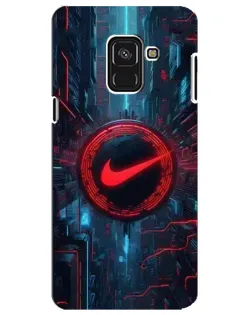 Чехол для Samsung Galaxy A8 Plus 2018 (A730F) с картинкой «Техногенный стиль Nike»