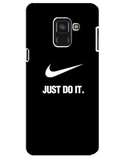Чехол для Samsung Galaxy A8 Plus 2018 (A730F) с картинкой «Классический принт Nike»