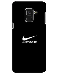 Чехол для Samsung Galaxy A8 Plus 2018 (A730F) с картинкой «Минимализм от Nike»