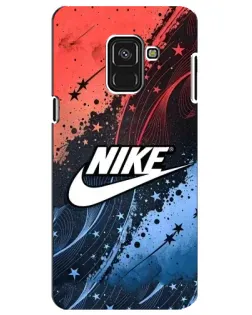 Чехол для Samsung Galaxy A8 Plus 2018 (A730F) с картинкой «Градиентный принт Найк»