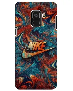 Чехол для Samsung Galaxy A8 Plus 2018 (A730F) с картинкой «Nike в абстракции»