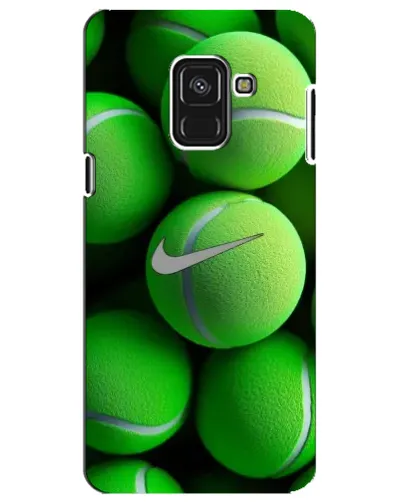 Чехол для Samsung Galaxy A8 Plus 2018 (A730F) с картинкой «Теннисные мячи Найк» Чехол для Samsung Galaxy A8 Plus 2018 (A730F) с картинкой «Теннисные мячи Найк»