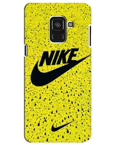 Чехол для Samsung Galaxy A8 Plus 2018 (A730F) с картинкой «Желтый текстурный Nike» Чехол для Samsung Galaxy A8 Plus 2018 (A730F) с картинкой «Желтый текстурный Nike»