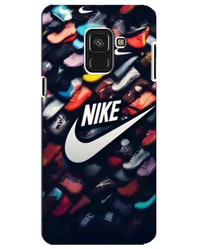 Чехол для Samsung Galaxy A8 Plus 2018 (A730F) с картинкой «Коллекция кроссовок Nike» Чехол для Samsung Galaxy A8 Plus 2018 (A730F) с картинкой «Коллекция кроссовок Nike»