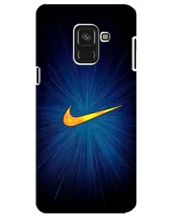 Чохол для Samsung Galaxy A8 Plus 2018 (A730F) з картинкою «Синій пульс Nike» Чохол для Samsung Galaxy A8 Plus 2018 (A730F) з картинкою «Синій пульс Nike»