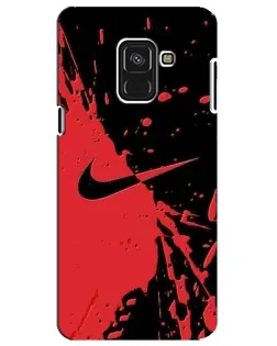 Чохол для Samsung Galaxy A8 Plus 2018 (A730F) з картинкою «Червоні бризки Nike» Чохол для Samsung Galaxy A8 Plus 2018 (A730F) з картинкою «Червоні бризки Nike»