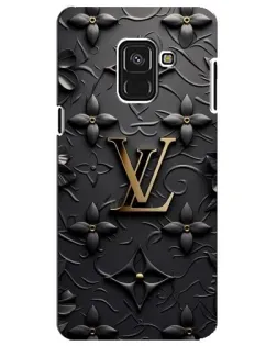 Чехол для Samsung Galaxy A8 Plus 2018 (A730F) с картинкой «Кожаная текстура LV»