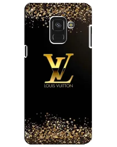 Чехол для Samsung Galaxy A8 Plus 2018 (A730F) с картинкой «LV — золотые искры»