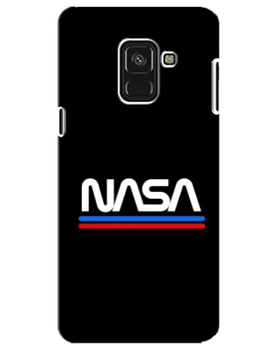 Чехол для Samsung Galaxy A8 Plus 2018 (A730F) с картинкой «NASA — классика Red Blue» Чехол для Samsung Galaxy A8 Plus 2018 (A730F) с картинкой «NASA — классика Red Blue»