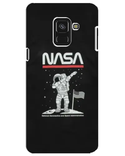 Чехол для Samsung Galaxy A8 Plus 2018 (A730F) с картинкой «NASA — шагаем по Луне» Чехол для Samsung Galaxy A8 Plus 2018 (A730F) с картинкой «NASA — шагаем по Луне»