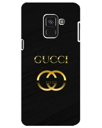 Чехол для Samsung Galaxy A8 Plus 2018 (A730F) с картинкой «Золотой логотип Gucci»
