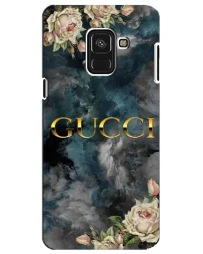 Чехол для Samsung Galaxy A8 Plus 2018 (A730F) с картинкой «Абстрактные цветы Gucci»