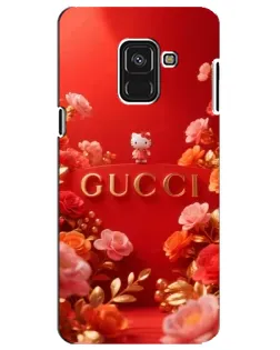 Чехол для Samsung Galaxy A8 Plus 2018 (A730F) с картинкой «Gucci — золотой сад»