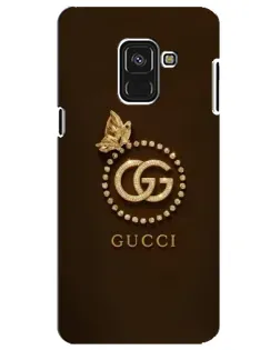 Чехол для Samsung Galaxy A8 Plus 2018 (A730F) с картинкой «Gucci — золотая бабочка»
