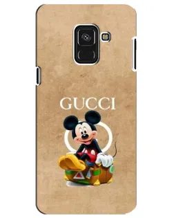 Чехол для Samsung Galaxy A8 Plus 2018 (A730F) с картинкой «Микки Маус Gucci — крафт»